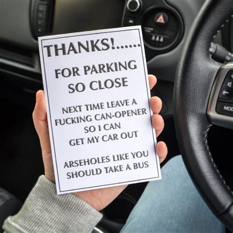 Funny Parking Notes Printable